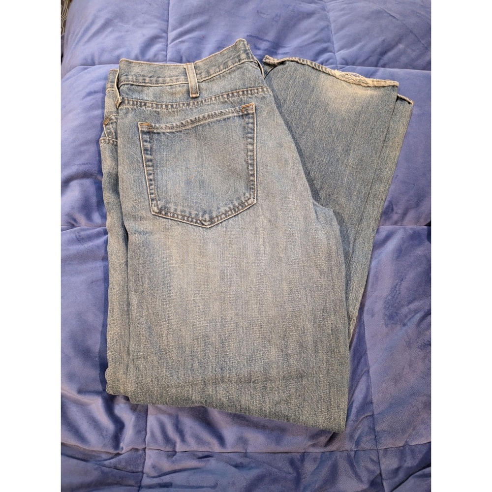 Rock‎ & Republic Jeans Blue Medium Wash Straight Leg Embroidered - Size 36